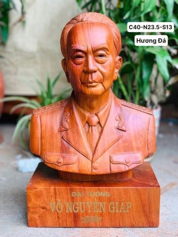 Tượng Danh Nhân - Tượng Gỗ Bác Hồ cao 40cm