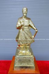 Tượng Trần Hưng Đạo Bằng Đồng Vỏ Đạn Cát Tút Cao 60 Cm Cày nổi