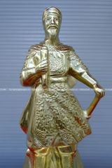 Tượng Trần Hưng Đạo Bằng Đồng Vỏ Đạn Cát Tút Cao 60 Cm Cày nổi