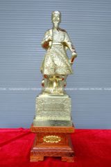 Tượng Trần Hưng Đạo Bằng Đồng Vỏ Đạn Cát Tút Cao 70 Cm Cày nổi