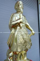 Tượng Trần Hưng Đạo Bằng Đồng Vỏ Đạn Cát Tút Cao 70 Cm Cày nổi