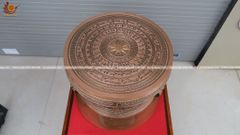 Trống Đồng Đông Sơn Đồng Đỏ Đường Kính 36cm - Hoa Văn Ngọc Lũ Họa Tiết Chìm