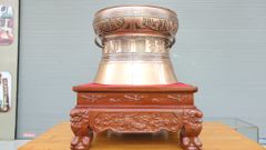 Trống Đồng Đông Sơn Đồng Đỏ Đường Kính 40cm - Hoa Văn Ngọc Lũ Họa Tiết Chìm