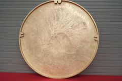 Mặt Trống Đồng Đúc DK 60 Cm - Có bản Đồ Dát Vàng