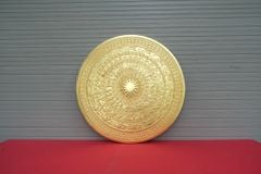 Mặt Trống Đồng Đúc DK 60 Cm - Dát Vàng