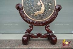 Mặt Trống Đồng Đúc - Kèm Đế Gỗ - Đường Kính 60cm