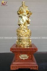 Tượng Trần Hưng Đạo Bằng Đồng Vàng Dát Vàng Cao 50cm (hàng kỹ)