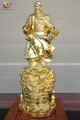 Tượng Trần Hưng Đạo Bằng Đồng Vàng Dát Vàng Cao 50cm (hàng kỹ)