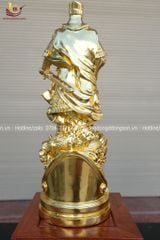 Tượng Trần Hưng Đạo Bằng Đồng Vàng Dát Vàng Cao 50cm (hàng kỹ)
