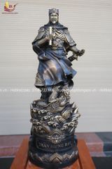 Tượng Trần Hưng Đạo Bằng Đồng Vàng Giả Cổ Cao 50cm (hàng kỹ)