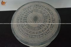 Trống Đồng Đông Sơn Đồng Đỏ Đường Kính 36cm Màu Giả Cổ - Hoa Văn Ngọc Lũ Họa Tiết Chìm