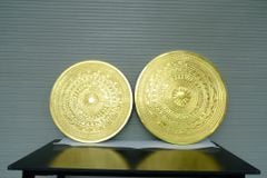 Mặt Trống Đồng Đúc DK 60 Cm - Dát Vàng 24k