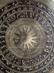 Mặt Trống Đồng Thúc Tay DK 140 Cm Màu Giả Cổ