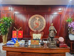 Mặt Trống Đồng Thúc Tay - Đồng Đỏ Đường Kính 90cm - Có Bản Đồ