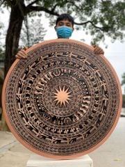 Mặt Trống Đồng Đúc DK 90 Cm Không Bản Đồ
