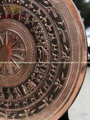 Mặt Trống Đồng Thúc Tay - Đồng Đỏ Đường Kính 90cm