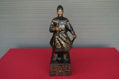 Tượng Trần Hưng Đạo Bằng Đồng Đỏ Khảm Tam Khí Cao 60 Cm