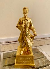 Tượng Trần Hưng Đạo Bằng Đồng Vàng Dát Vàng 24K Cao 50cm