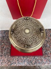 Trống Đồng vàng  Đường Kính 30Cm - Màu Giả Cổ Chất Liệu Đồng Vàng