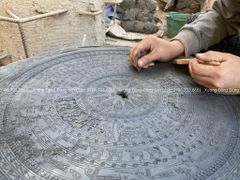 Mặt Trống Đồng Đúc DK 80 Cm Có Bản Đồ