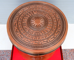 Trống Đồng Đông Sơn Đồng Đỏ Đường Kính 60cm - Hoa Văn Ngọc Lũ Họa Tiết Chìm