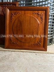 Tranh Trống Đồng Đỏ Đúc Khung Hương Kích Thước 90*90 Cm Khung Vuông