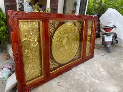 Tranh Trống Đồng Hưng Thịnh Kích Thước 197*117 Cm Khung Chữ Nhật