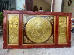 Tranh Trống Đồng Hưng Thịnh Kích Thước 197*117 Cm Khung Chữ Nhật