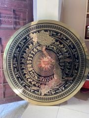 Mặt Trống Đồng CNC - Đồng Vàng Đường Kính 80 Cm Có Bản Đồ