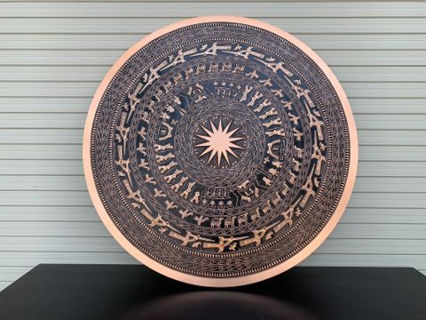 Mặt Trống Đồng Đúc DK 60 Cm Không Bản Đồ
