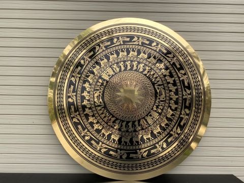 Mặt Trống Đồng CNC - Đồng Vàng Đường Kính 80 Cm