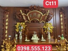 Cuốn Thư Câu Đối Gỗ Hương Đá kích thước 1m75 Đức Lưu Quang Cuốn thư 175*81cm- Câu đối 1m75*27cm