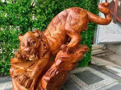 Tượng Linh Vật - Tượng Hổ Dài 68cm - Gỗ Hương Ta