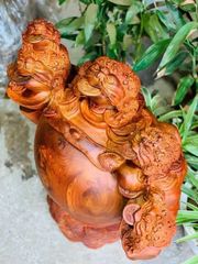 Tượng Cóc Thiềm Thừ Gỗ Hương Ta Cao 65cm, Ngang 52cm, Sâu 30cm