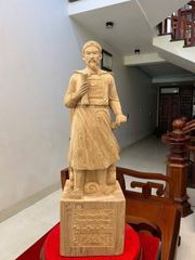 Tượng Danh Nhân - Tượng Gỗ Trần Quốc Tuấn - Gỗ Ngọc Am Cao 81