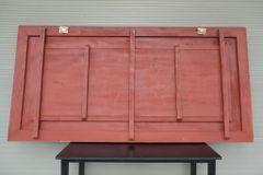 Tranh Gỗ Vinh Quy Bái Tổ gỗ Hương Đỏ Nam Phi kích thước 2m17*107 khung 7 ván 5