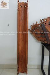 Bộ Cuốn Thư Câu Đối Ôm Nguyên khối - Kích Thước 175( CT175x81-CĐ 175*26)- Gỗ Hương Đá