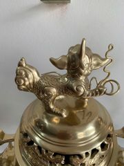 Bộ Ngũ Sự Bằng Đồng Cát Tút  Song Long Chầu Nguyệt Cao 50 Catut