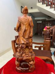 TƯỢNG GỖ TRẦN QUỐC TUẤN GỖ SƯA BẮC LIỀN KHỐI VÂN GỖ SIÊU ĐẸP