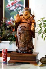 Tượng Thần Tài - gỗ Bách Xanh Mộc Châu siêu thơm