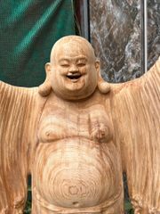Tượng phật gỗ-Nghênh hỷ tứ phương gỗ ngọc am thơm nức hàng kỹ nét liền khối