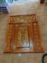 Cửu Huyền Thất Tổ Gỗ-combo  4 tấm kích thước 1m39*1m75 gỗ Hương Đỏ Nam Phi