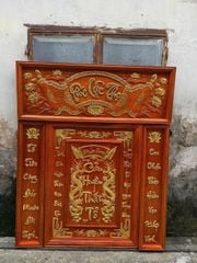 Cửu Huyền Thất Tổ Gỗ-combo  4 tấm kích thước 1m39*1m75 gỗ Hương Đỏ Nam Phi