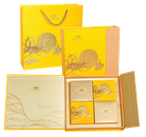  Bánh Trung Thu Cao Cấp Bibica Như Ý Đoàn Viên 600g (Đỏ/Vàng) 