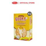  BÁNH CRACKER KEM DẺO VỊ DỪA - SẦU RIÊNG GOOKA NOUGAT FILLING BIBICA 360G 