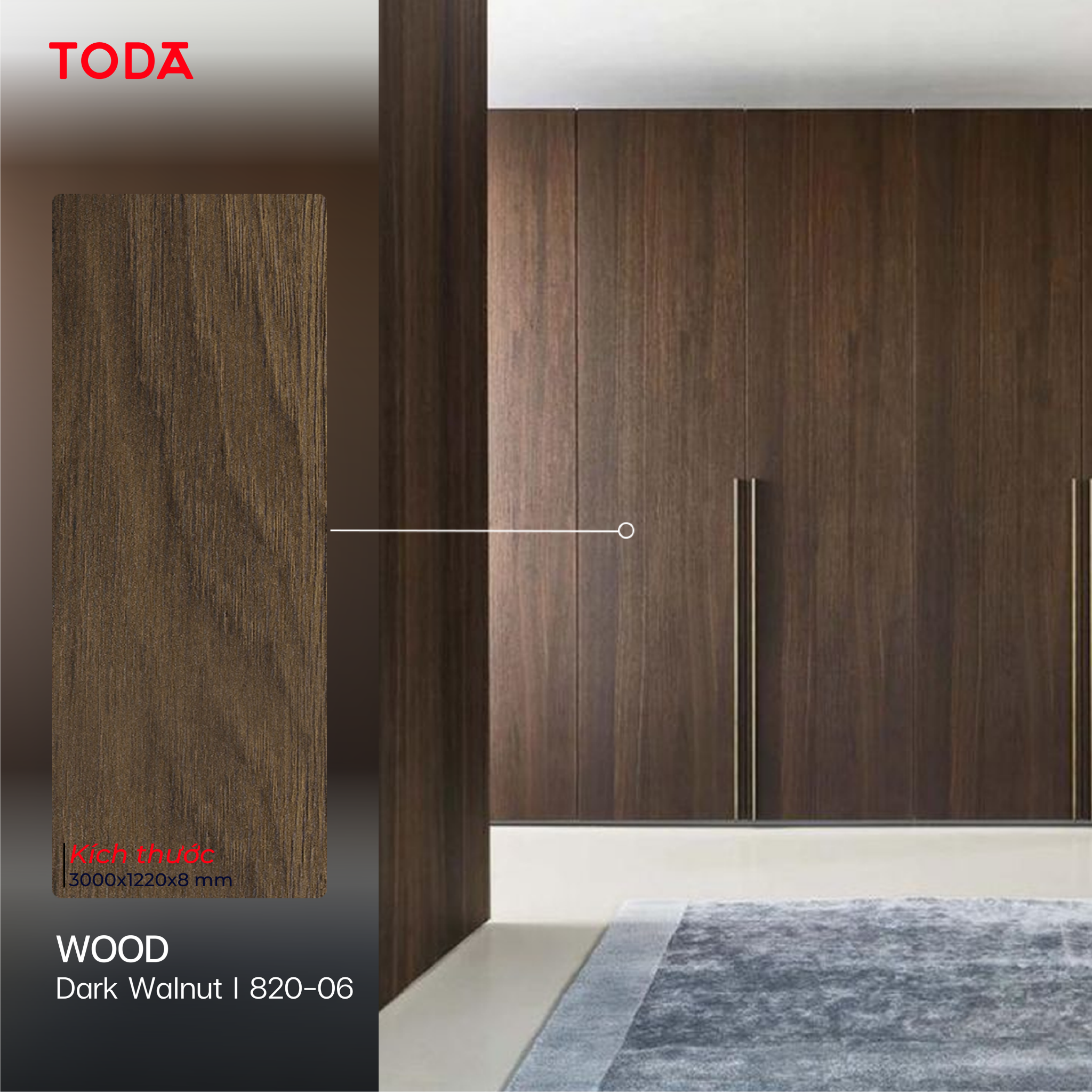  TẤM ỐP THAN TRE TODA VÂN GỖ WOOD 