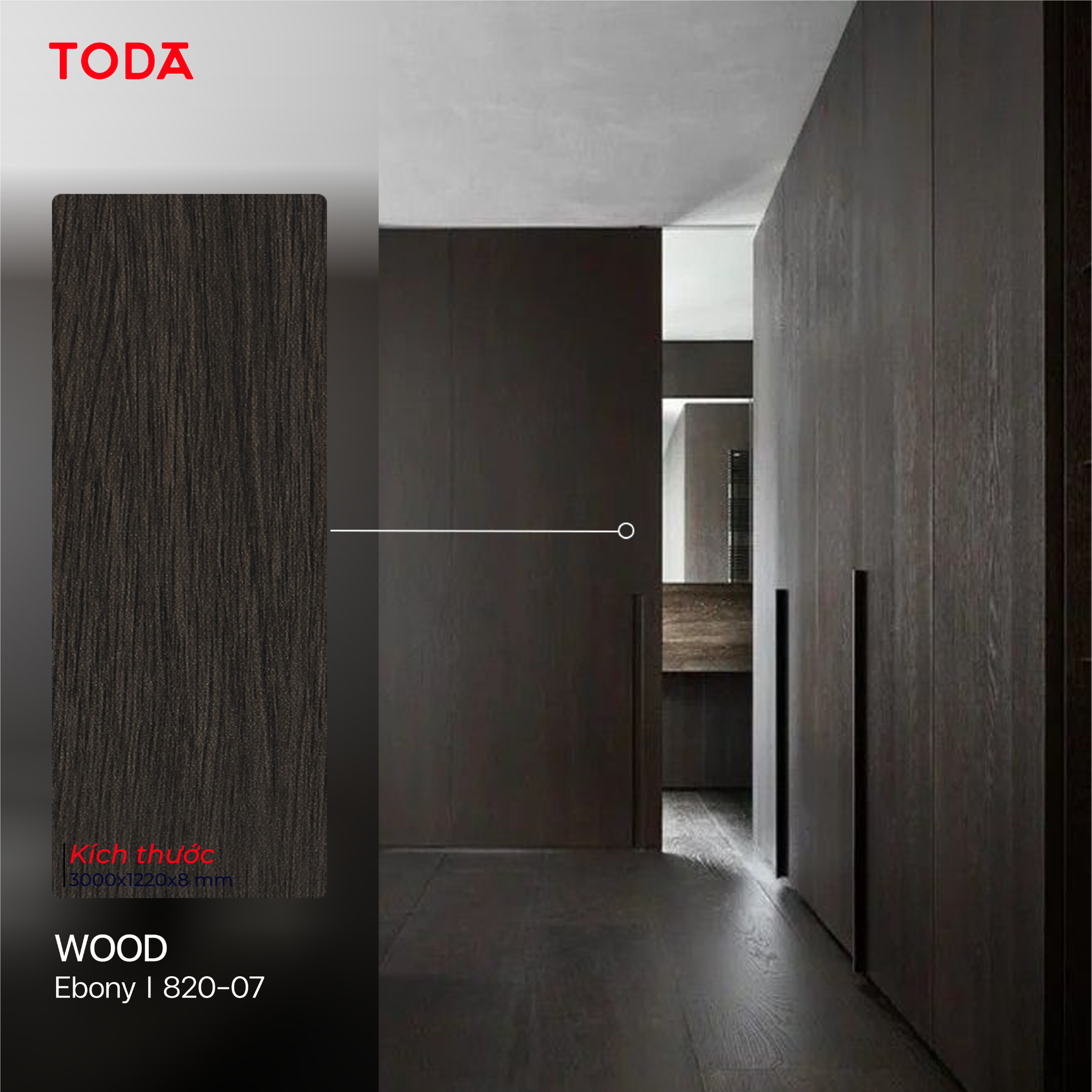  TẤM ỐP THAN TRE TODA VÂN GỖ WOOD 