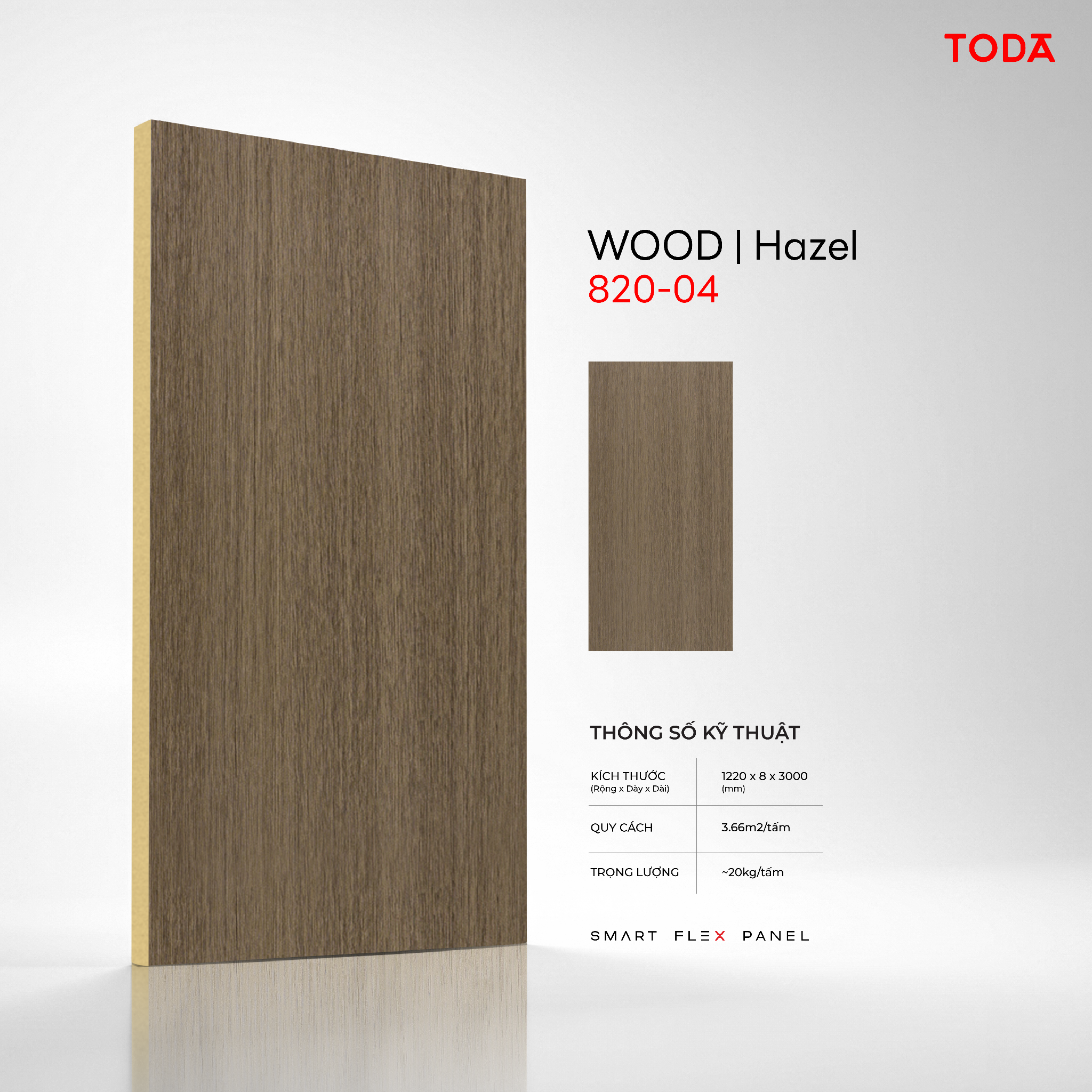  TẤM ỐP THAN TRE TODA VÂN GỖ WOOD 