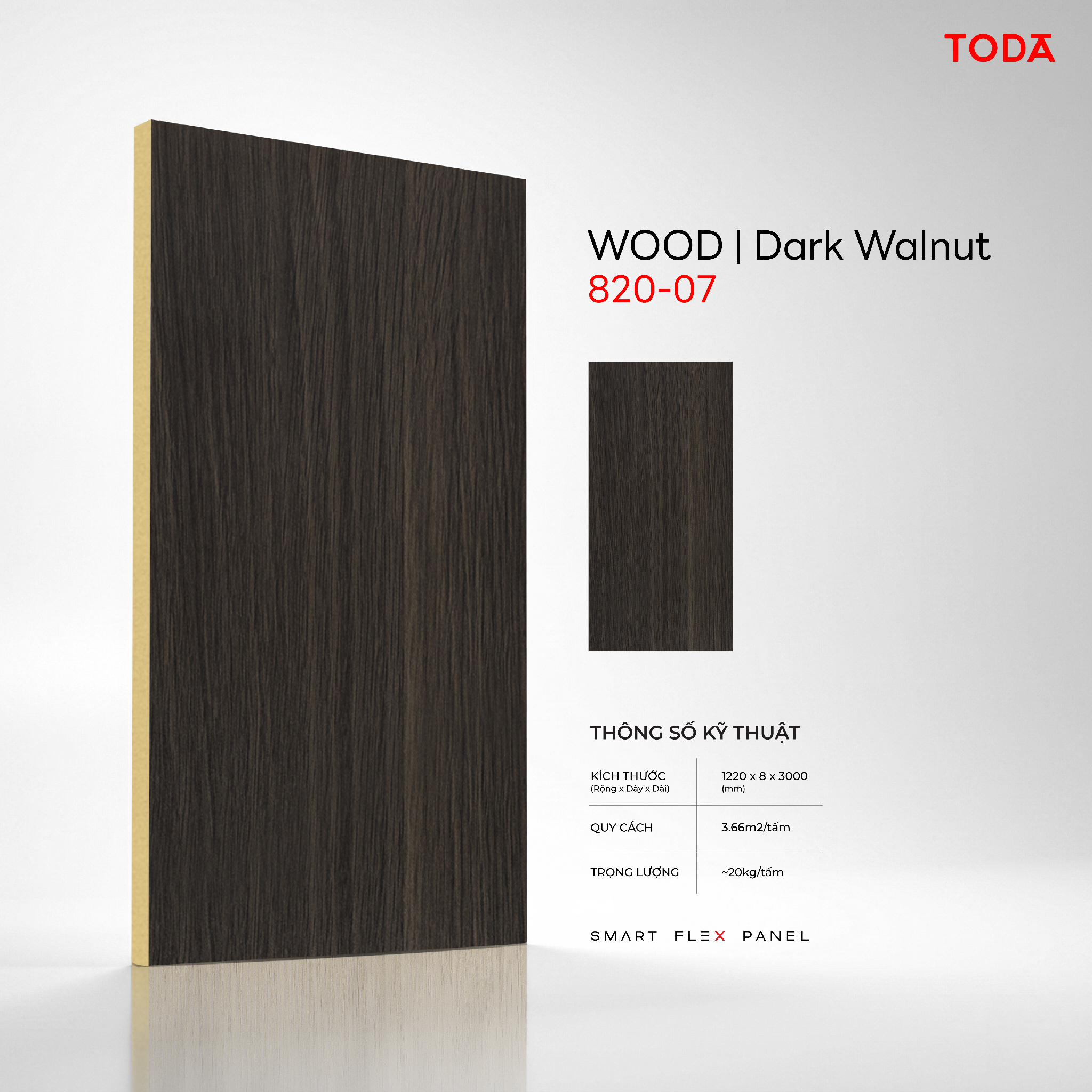  TẤM ỐP THAN TRE TODA VÂN GỖ WOOD 
