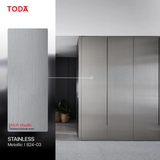  TẤM ỐP THAN TRE TODA VÂN THÉP STAINLESS 